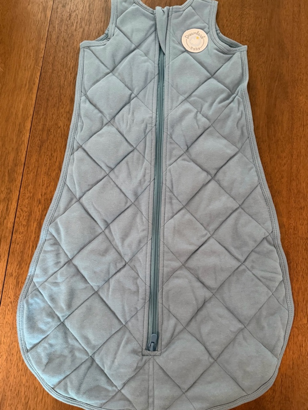(NWOT) 100% Cotton Quilted Light Blue Baby Weighted Sleep Sack | Dreamland